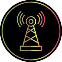 Telecommunications Line Gradient Due Color Icon vector