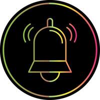 Bell Line Gradient Due Color Icon vector