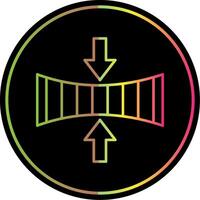 Elasticity Line Gradient Due Color Icon vector