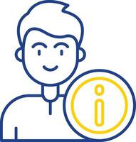 Info Line Two Color Icon vector