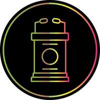 Lectern Line Gradient Due Color Icon vector