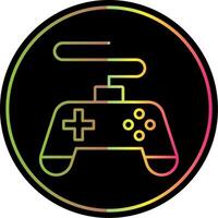 juego consola línea degradado debido color icono vector