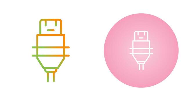 icono de vector de enchufe