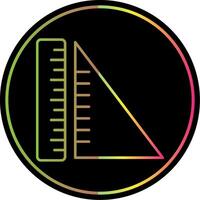 Geometry Line Gradient Due Color Icon vector