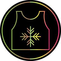 Tanktop Line Gradient Due Color Icon vector