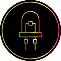 Diode Line Gradient Due Color Icon vector