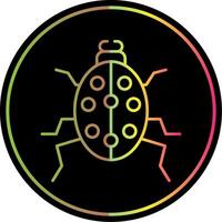 Beetle Line Gradient Due Color Icon vector