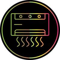 Air Conditioner Line Gradient Due Color Icon vector