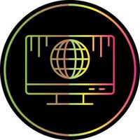 Internet Line Gradient Due Color Icon vector