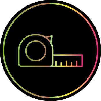 Measure Line Gradient Due Color Icon vector