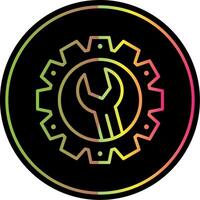 Maintenance Line Gradient Due Color Icon vector