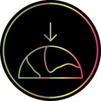 Gravity Line Gradient Due Color Icon vector
