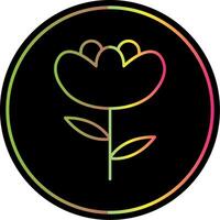 Iris Line Gradient Due Color Icon vector