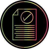 Checklist Line Gradient Due Color Icon vector