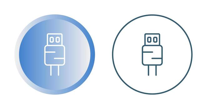 icono de vector de usb
