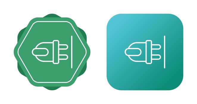 icono de vector de enchufe