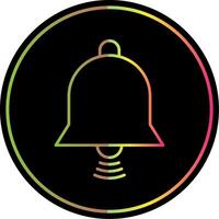 Bell Line Gradient Due Color Icon vector