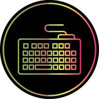 Keyword Line Gradient Due Color Icon vector
