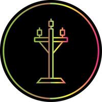 High Voltage Line Gradient Due Color Icon vector