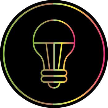 Led Light Line Gradient Due Color Icon vector