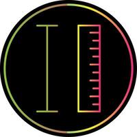 Measurement Line Gradient Due Color Icon vector