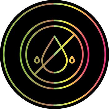 Embargo Line Gradient Due Color Icon vector