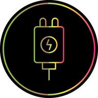 Adapter Line Gradient Due Color Icon vector