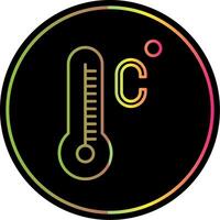 Celsius Line Gradient Due Color Icon vector