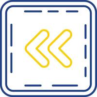 Chevron Line Two Color  Icon vector