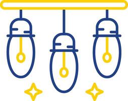 Lights Line Two Color Icon vector