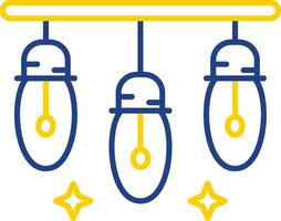 Lights Line Two Color Icon vector