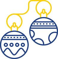 Jingle bell Line Two Color Icon vector