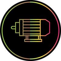 Electric Motor Line Gradient Due Color Icon vector