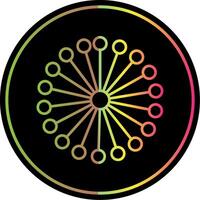 Mimosa Line Gradient Due Color Icon vector