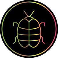 Bug Line Gradient Due Color Icon vector