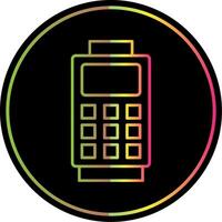 Card Reader Line Gradient Due Color Icon vector