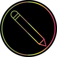 Pen Line Gradient Due Color Icon vector