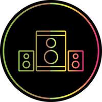 Speaker Line Gradient Due Color Icon vector