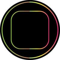 Round Corner Line Gradient Due Color Icon vector