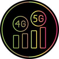 High Speed Line Gradient Due Color Icon vector