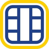 Layout Line Two Color Icon vector