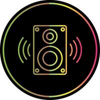 Speaker Line Gradient Due Color Icon vector