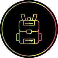 Backpack Line Gradient Due Color Icon vector