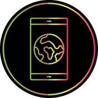 Smartphone Line Gradient Due Color Icon vector