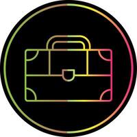 Suitcase Line Gradient Due Color Icon vector