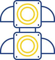 Traffic light Line Two Color  Icon vector
