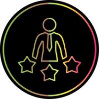 Experience Line Gradient Due Color Icon vector