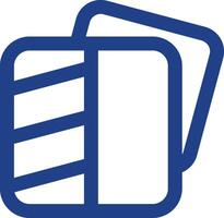 Transparent Line Two Color Icon vector