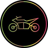 Motocross Line Gradient Due Color Icon vector
