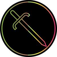 Cutlass Line Gradient Due Color Icon vector